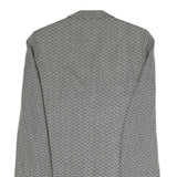 GINITEX FASHION Mens Black Jacket S Polyester Blend Chevron Button Closure