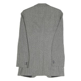 GINITEX FASHION Mens Black Jacket S Polyester Blend Chevron Button Closure