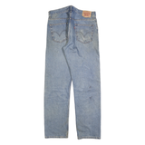 LEVI'S 505 Mens Jeans Blue Regular Regular Fit Denim Light W34 L34 Classic Zip
