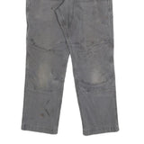 CARHARTT Mens Cotton Blend Grey Relaxed Fit Workwear Trousers W32 L27 Durable