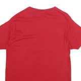 NHL Mens Red Calgary Flames Graphic T-Shirt M Short Sleeve Crew Neck Cotton