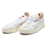CHRISTIAN LOUBOUTIN Low Top Mens Trainers White & Cream Synthetic Mesh UK 10