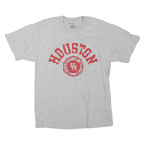 CHAMPION Mens Grey Houston Graphic T-Shirt M Short Sleeve Crew Neck Cotton Blend