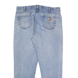 CARHARTT Mens Jeans Blue Regular Straight Denim Medium W40 L32 Classic Fit Zip