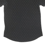 NIKE Womens Black Graphic T-Shirt S Short Sleeve Crew Neck Run Logo