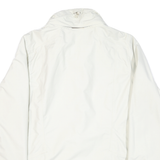JACK WOLFSKIN Mens White Polyester Blend Jacket L Outdoor Zip Plain Casual