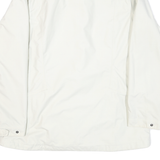JACK WOLFSKIN Mens White Polyester Blend Jacket L Outdoor Zip Plain Casual