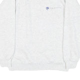 HANES Mens White Sweatshirt Crew Neck S Cotton Blend Casual Comfort