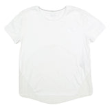 NIKE Womens White Sports T-Shirt XS Short Sleeve Round Neck Performance