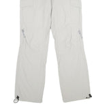 TREVOLUTION Womens Polyamide Blend Light Grey Regular Fit Straight Leg Trousers