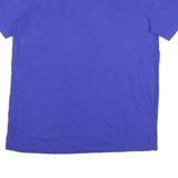 ADIDAS Mens Blue Graphic T-Shirt L Short Sleeve Crew Neck Cotton Blend