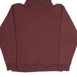 CHAMPION Mens Maroon Hoodie M Small Logo Pullover Cotton Blend Comfortable Fit