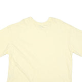 CHAMPION Mens Cream Classic T-Shirt 2XL Short Sleeve Crew Neck Cotton Blend