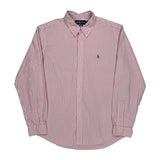 Ralph Lauren Striped Shirt - XL Pink Cotton