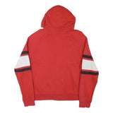 NIKE Mens Red & White Hooded Full Zip Hoodie M Sportswear Casual