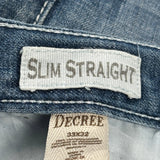 Hip Hop Decree Slim Jeans - 34W 31L Blue Cotton