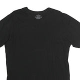 CALVIN KLEIN Mens Black L T-Shirt Short Sleeve Crew Neck Minimal Logo