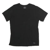 CALVIN KLEIN Mens Black L T-Shirt Short Sleeve Crew Neck Minimal Logo