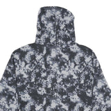 CHAMPION Womens Black & Grey Tie Dye Pullover Hoodie L Cotton Blend