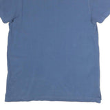 TOMMY HILFIGER Mens Blue Short Sleeve Plain S Cotton Polo Shirt Casual