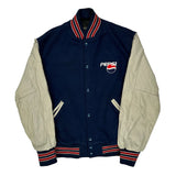 Holloway Varsity Jacket - XL Beige Wool Blend