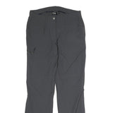 IVY Womens Polyester Blend Grey Regular Fit Straight Trousers W30 L31