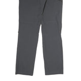 IVY Womens Polyester Blend Grey Regular Fit Straight Trousers W30 L31