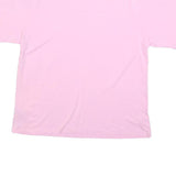 PUMA Womens Pink T-Shirt L Short Sleeve Crew Neck Logo Printed Cotton Blend