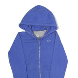 NIKE Mens Blue Full Zip Hoodie XS Cotton Blend Casual Sports Sweatshirt