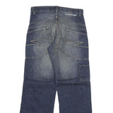 ESPRIT Womens Regular Fit Wide Leg Denim Light Wash Cotton Blend W28 L29 Casual