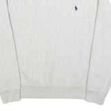 POLO RALPH LAUREN Mens Grey Crew Neck M Cotton Blend Sweatshirt Classic Logo