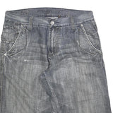PRO JEH RAW Mens Shorts Blue Casual M W33 Cotton Blend Comfortable Fit