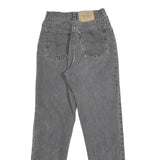 LEVI'S Womens Grey Regular Straight Denim Medium W24 L29 Button Closure Jeans