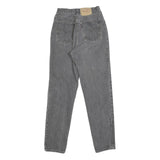 LEVI'S Womens Grey Regular Straight Denim Medium W24 L29 Button Closure Jeans