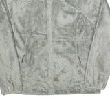 THE NORTH FACE Womens Grey Fleece Jacket L Polyester Soft Warm Casual Zip Up
