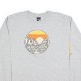 PRAIRIE MOUNTAIN Mens Grey Grand Canyon National Park Long Sleeve Crew Neck XL