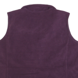 WOOLRICH Womens Purple Plain Polyester Pullover Jumper XL Fleece Vest