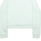 PUMA Womens White 1/4 Zip S Cotton Blend Sweatshirt Pullover Casual Activewear