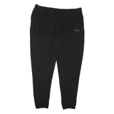 FILA Mens Joggers Black XL W40 L30 Cotton Blend Slim Tapered Casual Performance
