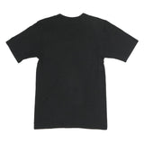 CHAMPION Mens Black Graphic T-Shirt S Short Sleeve Crew Neck Logo Print