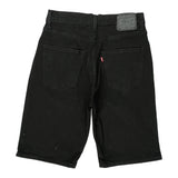 Levis Denim Shorts - 28W UK 8 Black Cotton