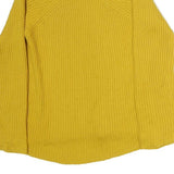 JIGSAW Womens Yellow Plain Jumper Roll Neck Basic Knit XS Cotton Blend Soft