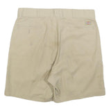 DICKIES Mens Shorts Beige Casual Plain L W36 Workwear Cotton Blend
