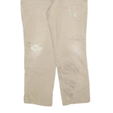 CARHARTT Mens Relaxed Fit Work Jeans Beige Cotton Blend W38 L32 Utility Pockets