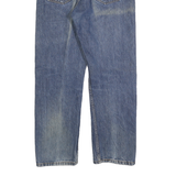 LEVI'S 505 Mens Blue Regular Straight Denim W34 L30 Classic Zip Closure Jeans