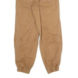 BDG Womens Cotton Blend Beige Relaxed Tapered Trousers W24 L27 Casual Utility