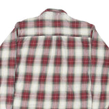FIELD & STREAM Mens Red & White Check Shirt L Long Sleeve Cotton Blend Casual