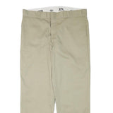 DICKIES Mens Regular Fit Beige Cotton Blend Trousers W38 L29 Workwear Zip