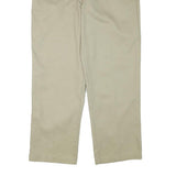 DICKIES Mens Regular Fit Beige Cotton Blend Trousers W38 L29 Workwear Zip