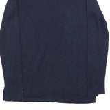 TOMMY HILFIGER Womens Navy & White Patterned V Neck Basic Knit S Jumper Cotton